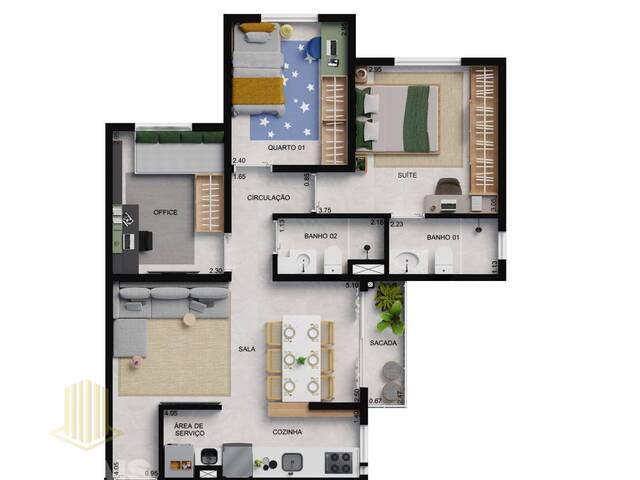 #0007 - Apartamento para Venda em Goiânia - GO - 3